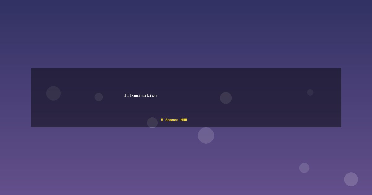 Illumination: 빛으로 공간에 생명을 불어넣다